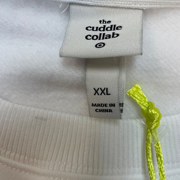 The Cuddle Collab Women's "I Only Travel In Packs" Graphic White Sweatshirt XXL - Picture 5 of 5